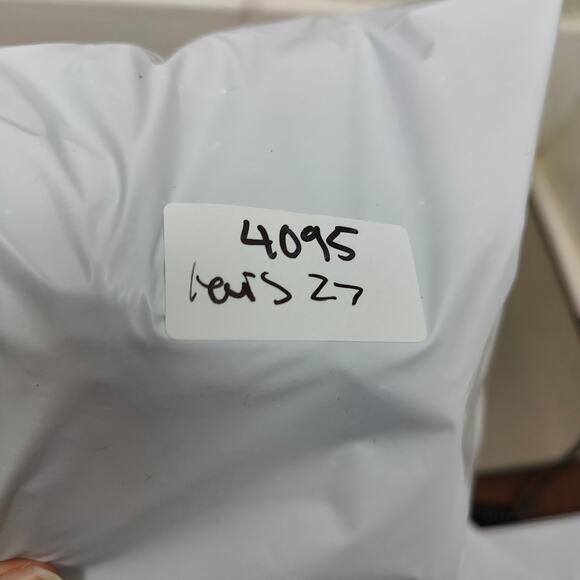 Levis Vintage Clothing Patchwork Jeans Womens 27 Light Wash Moon Tapered - Picture 13 of 13